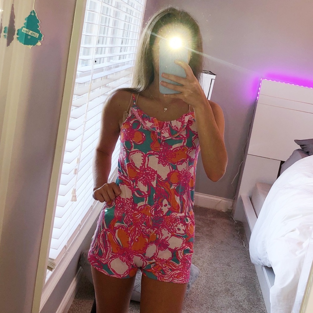 Vibrant Floral Romper
